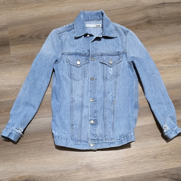 Lovers + Friends James Solana Distressed Denim Jacket Size XS - Picture 2 of 13